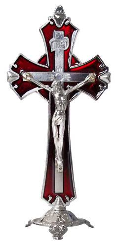 Grande croce inri metallo - grande,