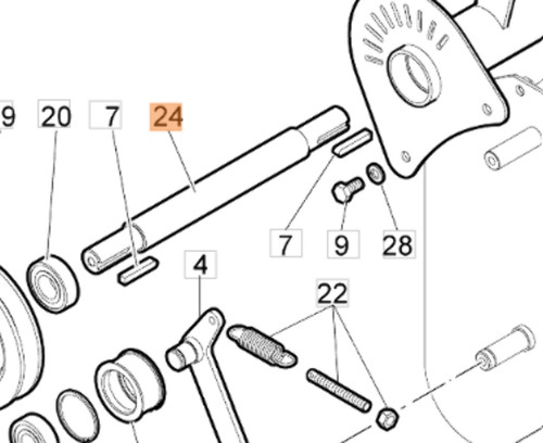 Albero per trinciasarmenti - per,