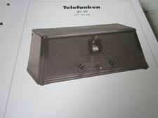 RadioArchivio N 94 schema elettrico Telefunken 40W 1929
