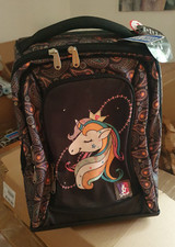 Trolley dream zaino Pool Over Tinta Unita Unicorno nero con luci Young People