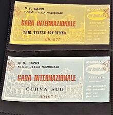 OLYMPIC STADIUM  ENTRANCE TICKETS IN ROME - UEFA CUP MATCH 1973 - LAZIO TEAM