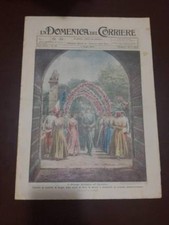 La Domenica del Corriere 1925 N.23 Poppi Principe  - Bandiere Guerra Roma