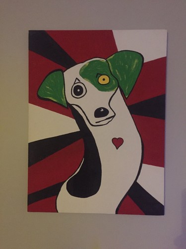 Quadro astratto cuore