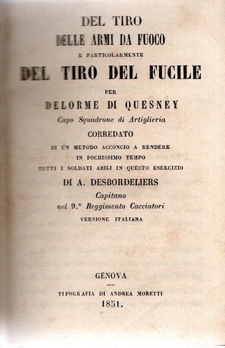 Quesney del tiro delle armi - del,