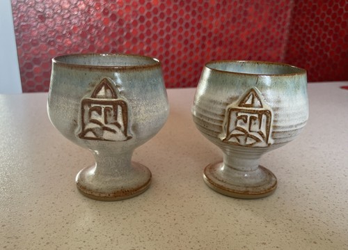 Handcrafted pair pottery - handcrafted,