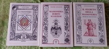 3 libri con tema massoneria 