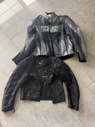 Giacca pelle moto arlen - giacca,