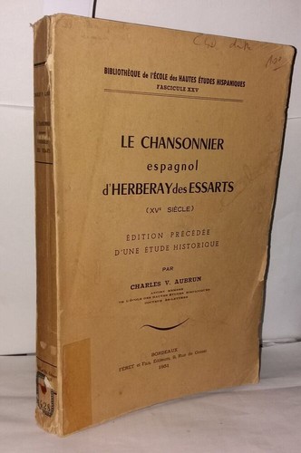 Chansonnier espagnol - chansonnier,