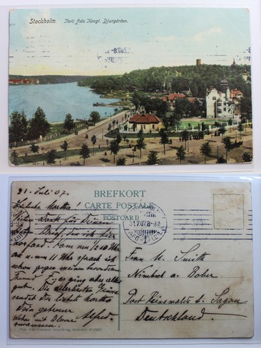 Cartolina stoccolma parti - cartolina,