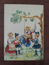 9935 CARTOLINA COSTUMI SARDI BAMBINI DI NUORO non viaggiata LINPI