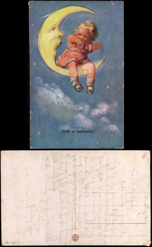 Cartolina artistica mezzaluna - cartolina,