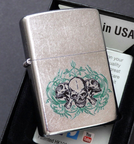 Zippo lighter skull - zippo, ⁕