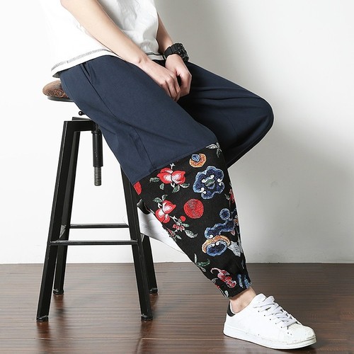 Pantaloni harem cotone e - in,