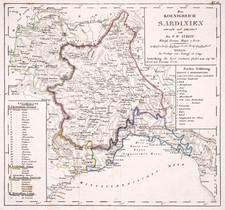 Sardegna Regno Mappa Originale