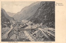 9108) TRAFORO DEL SEMPIONE (VERBANIA), VERSANTE ITALIANO, PANORAMA DEI CANTIERI.