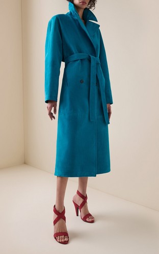 Trench coat donna blu - , turchese