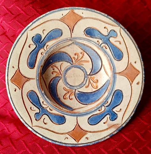 Piattino ceramica graffita - in,