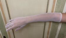 Guanti da Sposa in Tulle Avorio (Nuovi)