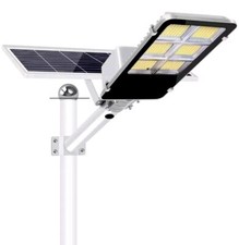 LAMPIONE STRADALE SOLARE 400W FARO LED CON PANNELLO TELECOMANDO CREPUSCOLARE