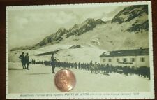 Cartolina d'epoca paesaggistica Italia Brescia Ponte Legno Sci Coppa Campari