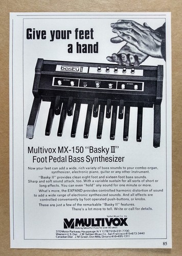 Pubblicità multivox 150 - multivox, mx-150