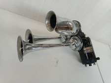 set 3 trombe 24v vintage Tenor Cicca per camion epoca horn