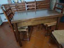 Tavolo Legno Massello + 4