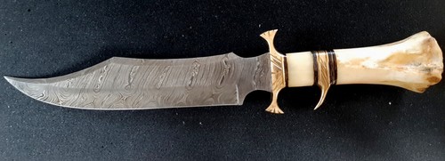 Coltello damascato osso - , di