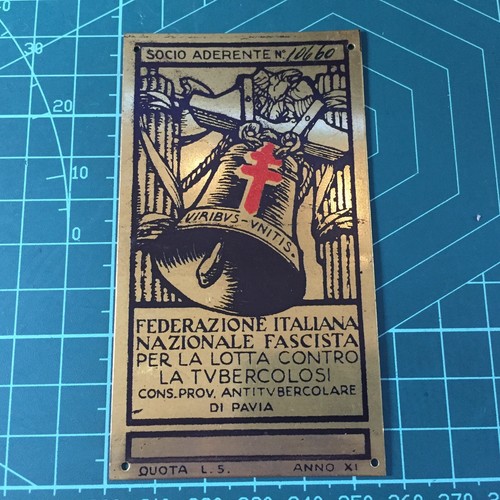 Placca tessera federazione - placca,