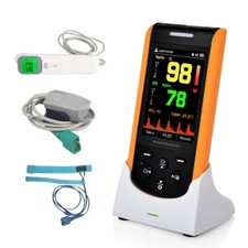 LEPU 3,5 Pollici Pulsossimetro Portatile per Bambino SpO2 con App Bluetooth Termometro