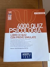 400 Quiz -Libro  di quiz con prove simulate psicologia hoepli