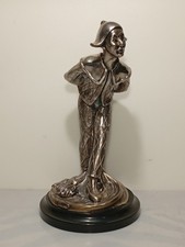 Scultura Arlecchino in Argento Laminato – Brunel Preziosi d'Autore – Vintage 