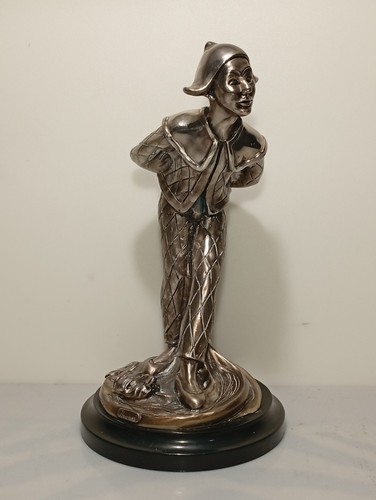 Scultura arlecchino argento - arlecchino, in