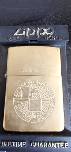 Zippo ottone massiccio anni - zippo, 50