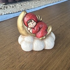 THUN Statuina Angelo Italia - Dormire sulla Luna e Nuvola - Pigiama Rosso - Vintage