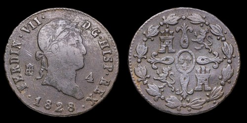 1828 maravedi ferdinando - 4,
