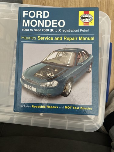 Haynes manual ford mondeo 1993 - haynes,