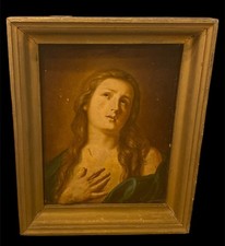 Dipinto antico “Maria Maddalena in estasi” scuola barocca revival (fine ‘800