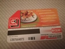  Scheda Carta Telefonica Telecom scad. 30/06/04 L. 5000 cassata siciliana