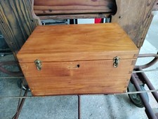 Piccolo Baule Bauletto in Legno Vintage Con Rivestimento interno in Velluto