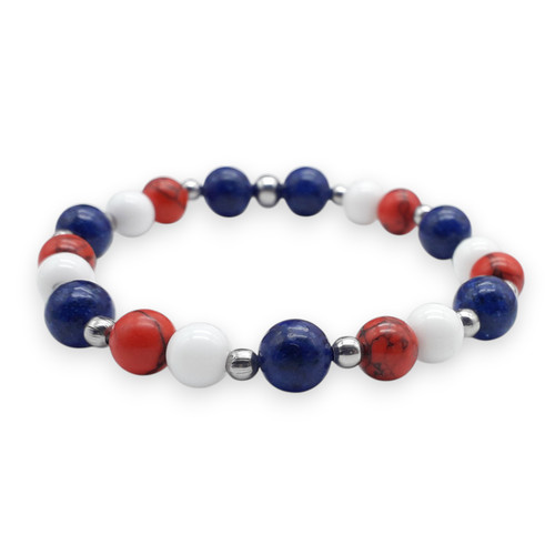 Bracciale usa lapislazzuli blu - bracciale,