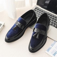 Scarpe da uomo in pelle taglie 38-48 slip on a punta scarpe formali business