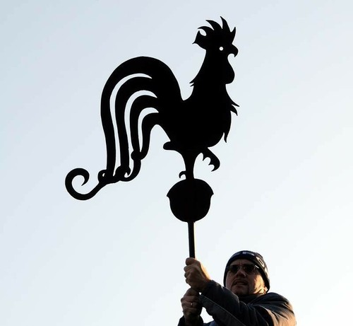Galletto vento ferro battuto - a,