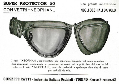 Pubbl 1938 occhiali - pubbl.1938, volo