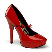 Sexy red leopard - platform, heel