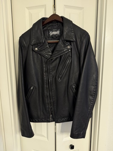 Giacca moto schott uomo pelle - schott,