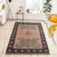 Tappeto iuta lana Kilim fatto