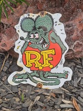 INSEGNA PORCELLANA VINTAGE RAT