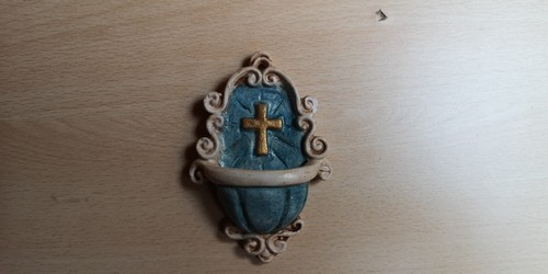 Acquasantiera ceramica - acquasantiera, in