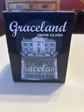 Graceland Elvis Presley Vintage 65mm Snow Globe Regalo da Collezione Nuovo con Scatola